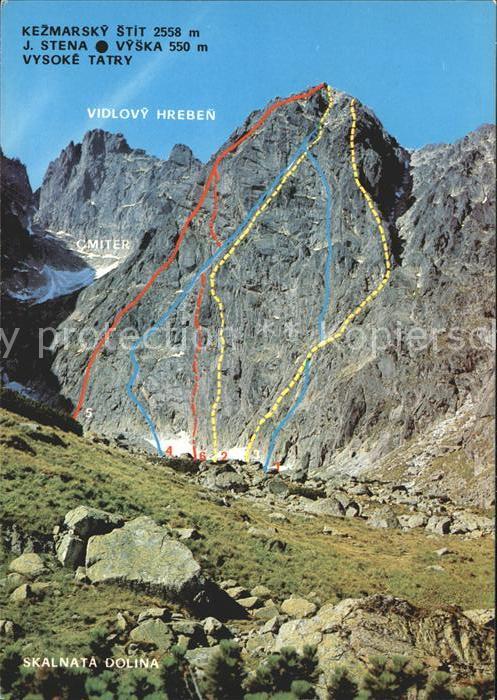 Bergsteigen Klettern Skalnata Dolina Kezmarsky Stit J. Stena