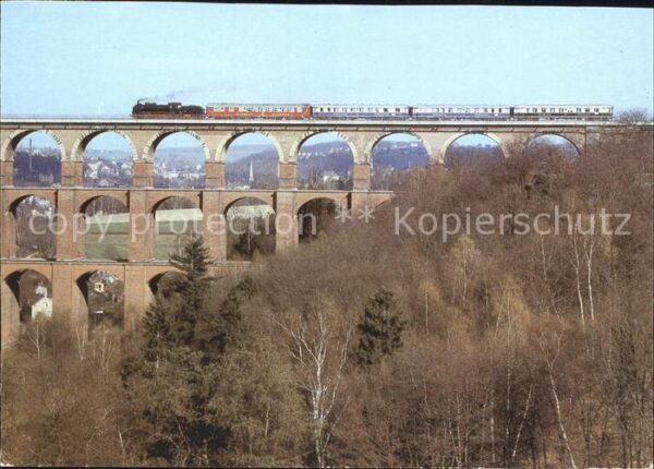 Eisenbahn Lok 38 1182 Rheingold-Zug Göltzschtalbr