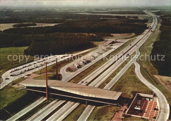 Autobahn Bundes-Autobahn-Brückenrasthaus Dammer