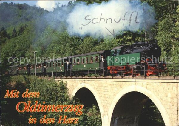 Lokomotive Oldtimerzug Harzquer- und Brockenbahn S