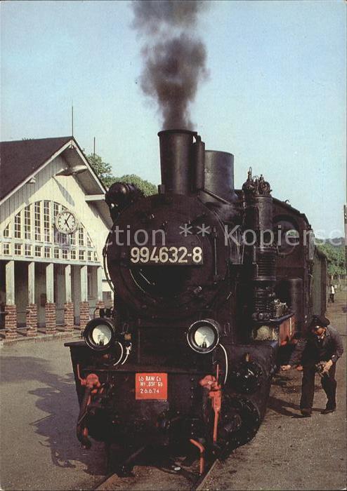 Lokomotive Schmalspurbahn Rasender Roland Bahnhof