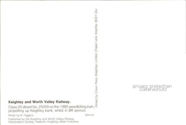 Eisenbahn Keighley and Worth Valley Railway Class – Bild 2