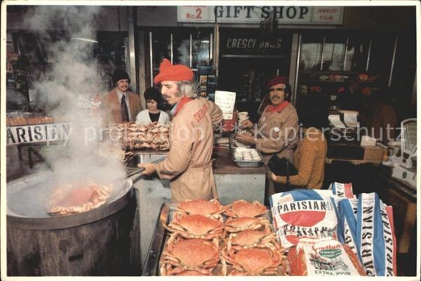 Meerestiere Krebs Cresci Bros. Crab Stand San Franc
