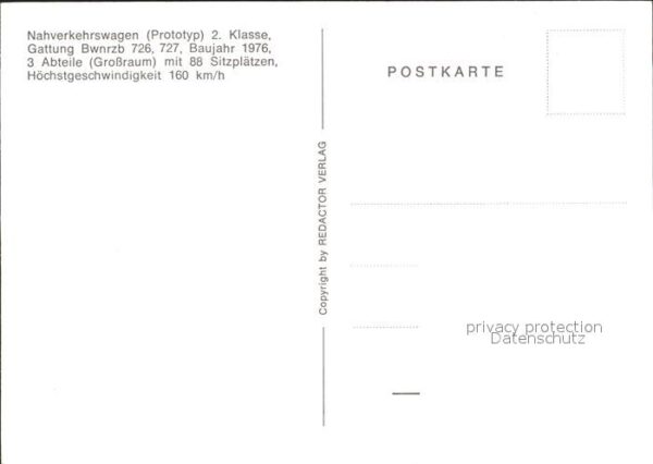 Eisenbahn Nahverkehrswagen Prototyp – Bild 2