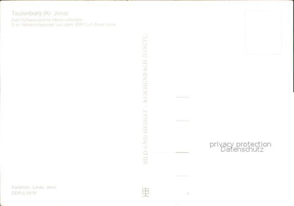 Observatorium Sternwarte Urania Karl-Schwarzschild Tautenburg Universal – Bild 2