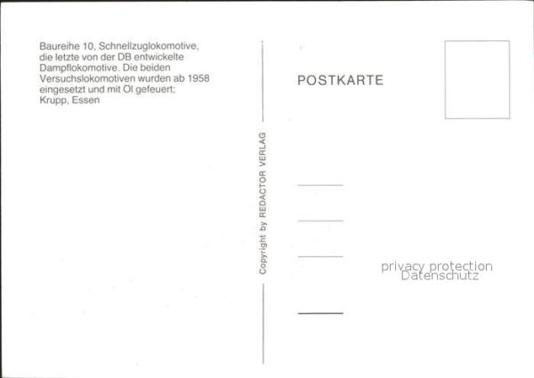 Lokomotive Schnellzug Baureihe 10 – Bild 2