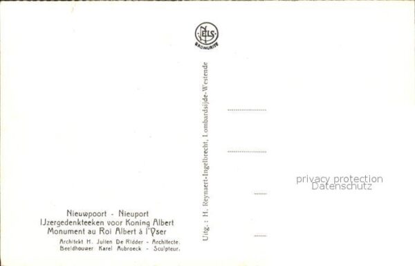 Nieuwpoort Molenwaard Uzergedenkteeken vor Koning Albert – Bild 2