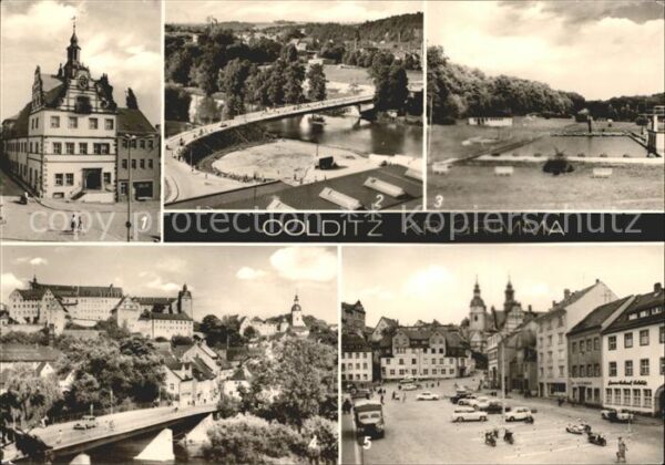 Colditz Rathaus Brücke Waldbad Schloss Marktpla