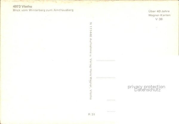 Vlotho Panorama vom Winterberg mit Amthausberg – Bild 2