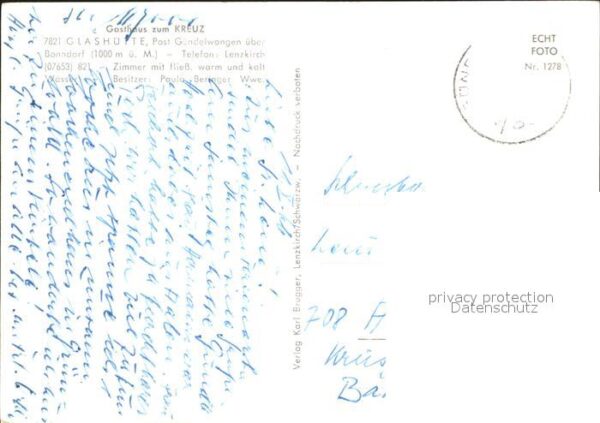 Glashuette Bonndorf Gasthaus zum Kreuz – Bild 2