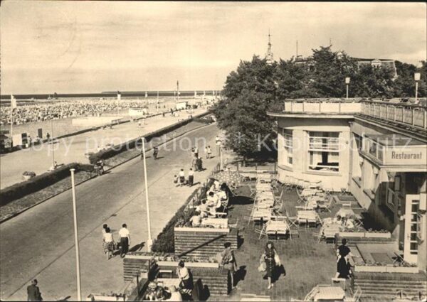 Warnemuende Ostseebad HOG Strandhaus zum Strand Terrasse Stra