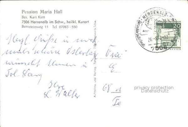 Bad Herrenalb Pension Maria Hall – Bild 2