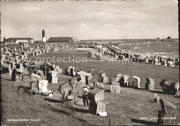Buesum Nordseebad Neuer Grüner Südstrand Strandpartie