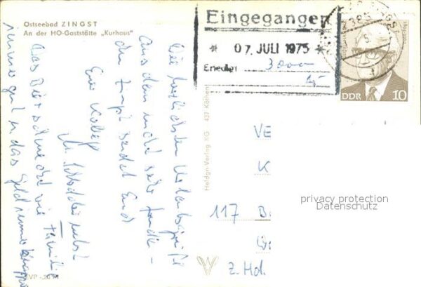 Zingst Ostseebad Strandpartie HO Gaststätte Kurhaus – Bild 2