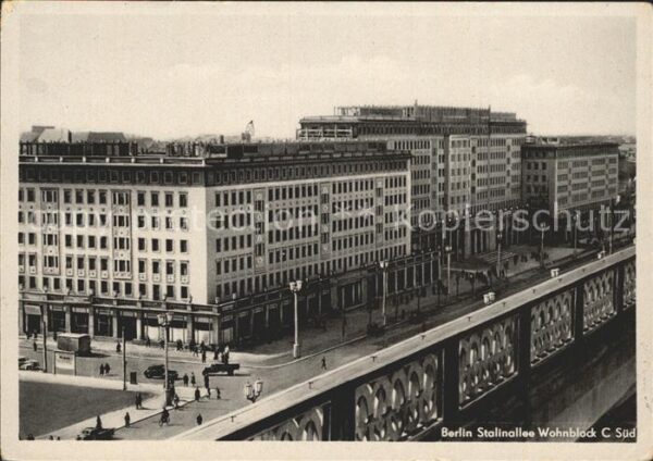 Berlin Stalinallee Wohnblock C Süd
