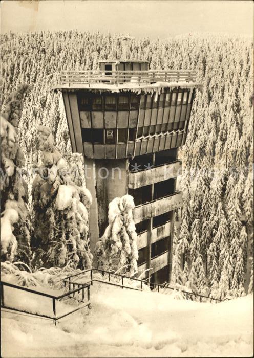 Oberhof Thueringen Kampfrichterturm mit Turmcafe