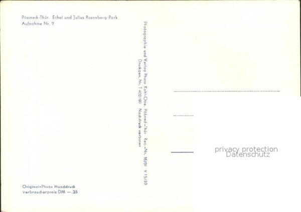 Poessneck Ethel und Julius Rosenberg Park – Bild 2