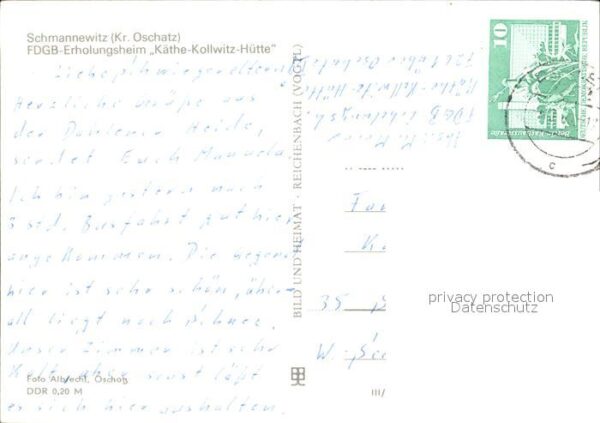 Schmannewitz FDGB Erholungsheim Käthe Kollwitz Hütte – Bild 2