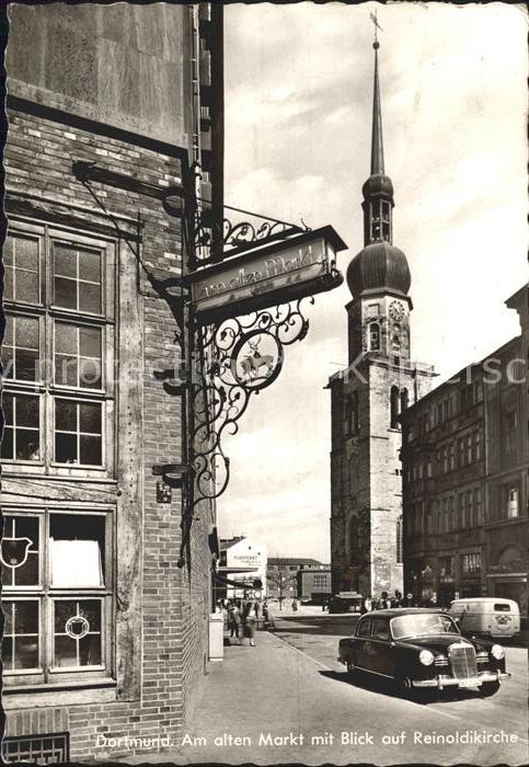 Dortmund Am alten Markt mit Reinoldikirche