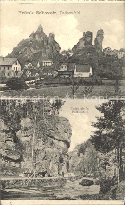 Tuechersfeld Schloss Talpartie bei Pottenstein