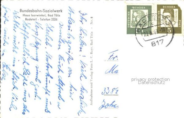 Bad Toelz Bundesbahn Sozialwerk Haus Isarwinkel B – Bild 2
