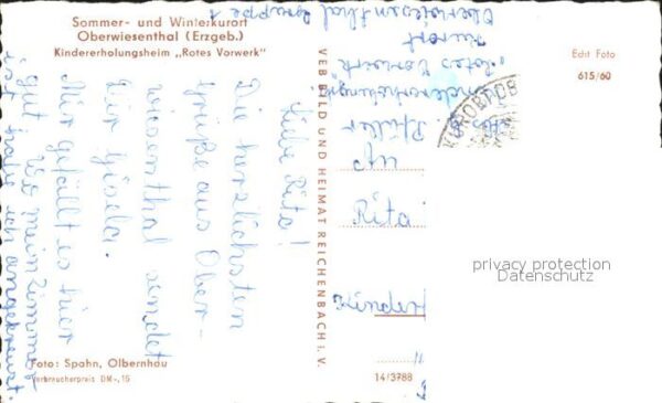 Oberwiesenthal Erzgebirge Kindererholungsheim Rotes Vorwerk – Bild 2