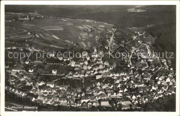 Altensteig Schwarzwald Fliegeraufnahme