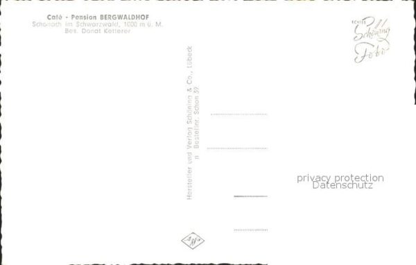 Schonach Schwarzwald Cafe Pension Bergwaldhof – Bild 2
