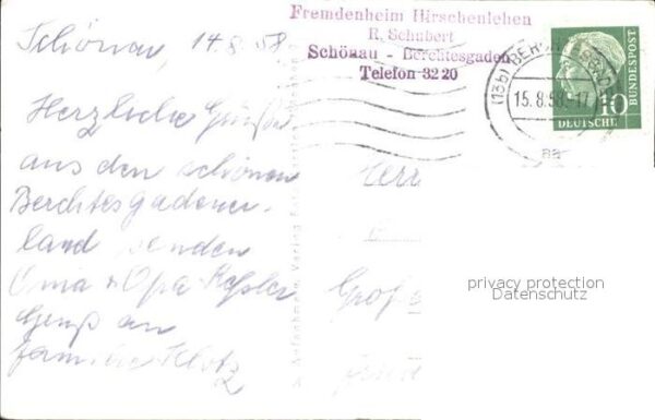 Schoenau Berchtesgaden Fremdenheim Hirschenlehen Panorama – Bild 2