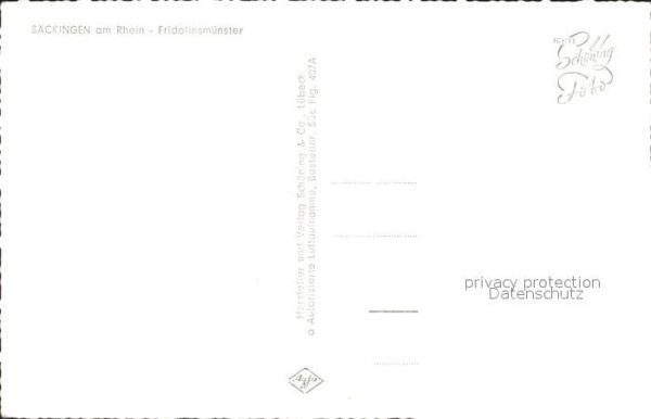 Saeckingen Rhein Fridolinsmünster Fliegeraufnahme – Bild 2