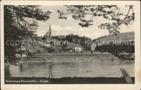 Rechenberg-Bienenmuehle Osterzgebirge Panorama Kirche