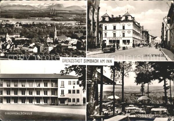 Simbach Inn Gesamtansicht Inn Str Oberrealschule Sc