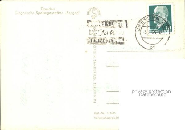 Dresden Ungarische Speisegaststätte Szeged – Bild 2