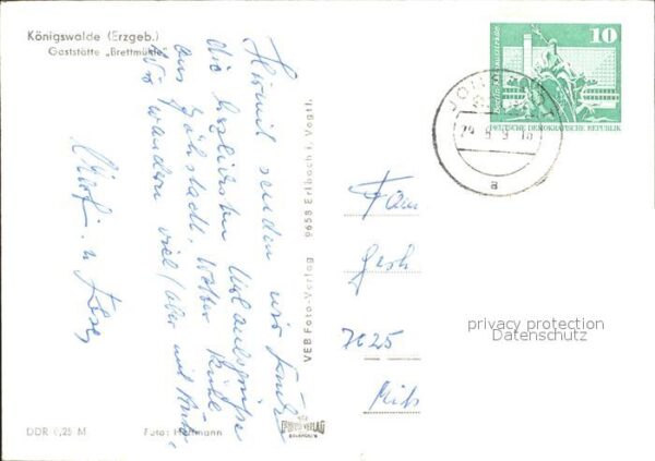 Koenigswalde Erzgebirge Gaststätte Brettmühle – Bild 2