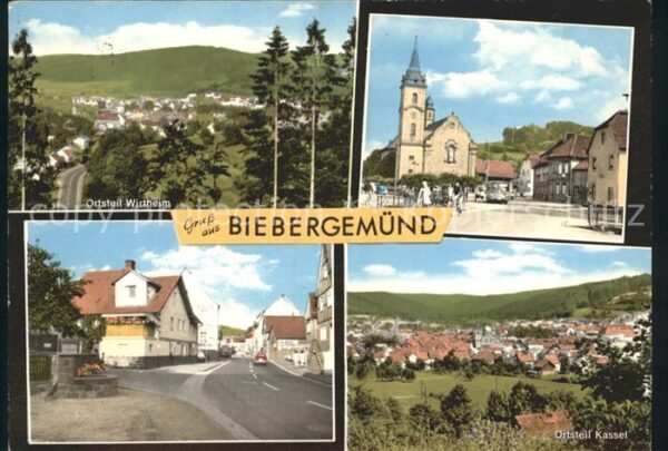 Biebergemuend OT Wirtheim Kirche OT Kassel Strassenpa