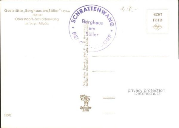 Schrattenwang Gaststätte Berghaus am Söller Terrasse – Bild 2