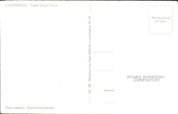 LUXEMBOURG  Luxemburg Palais Grand Ducal – Bild 2