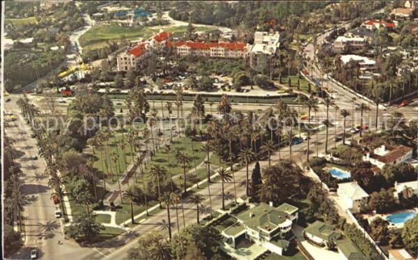 Beverly Hills California Birds eye view Beverly Hills Hotel Polo
