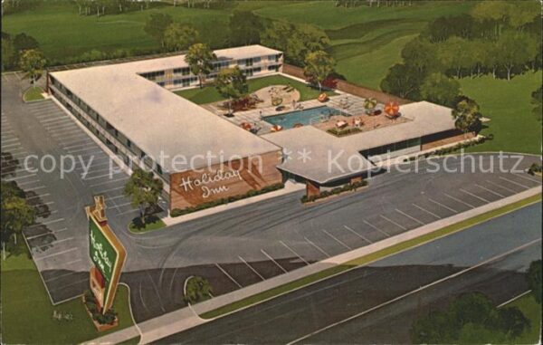 New York City Holiday Inn Motel aerial view