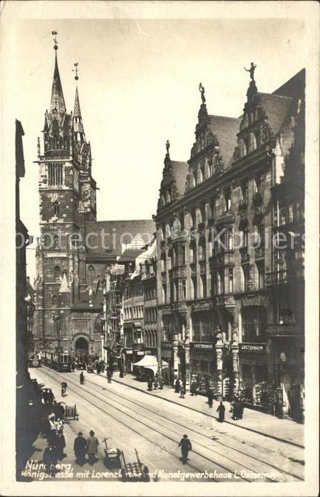 Nuernberg Königstrasse Lorenzkirche Kunstgewerbeh