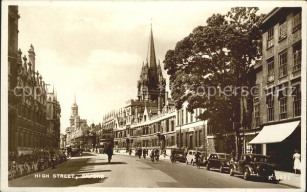 Oxford Oxfordshire High Street Valentines Card