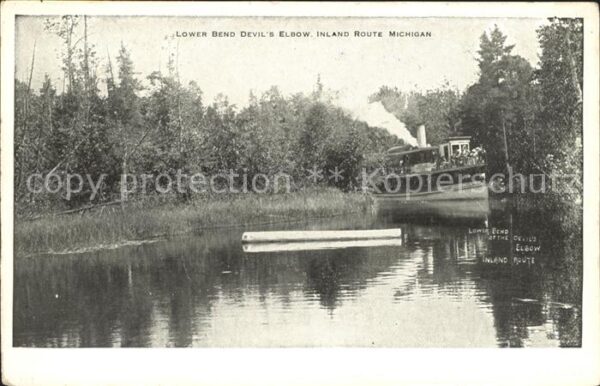 Michigan US-State Lower Bend Devils Elbow Inland Water Ro