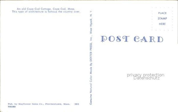 Cape Cod Mass. An old Cottage – Bild 2