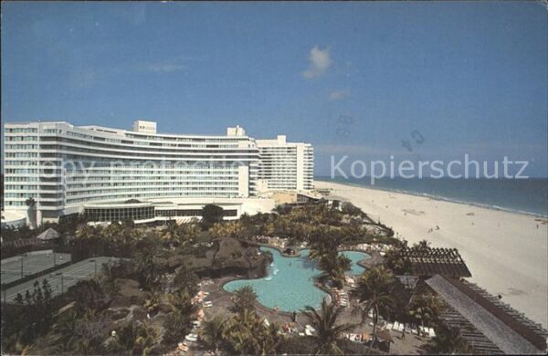 Miami Beach Fontainebleau Hilton Hotel Beach Atlant