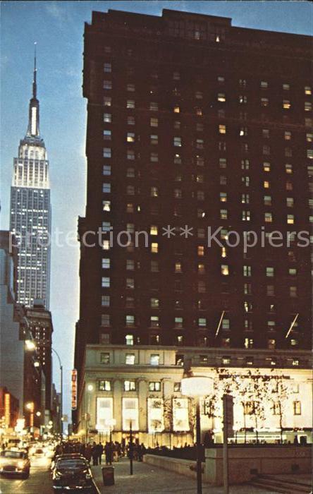 New York City Statler Hilton Hotel Empire State Build