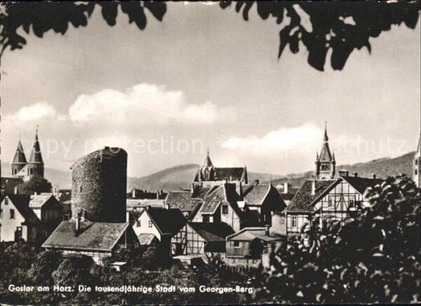 Goslar Stadtbild vom Georgen Berg Altstadt 100
