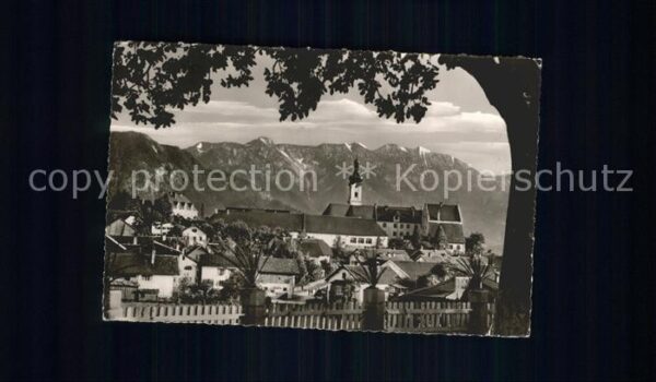 Murnau Staffelsee Blick auf den Krottenkopf und Hohe Kist