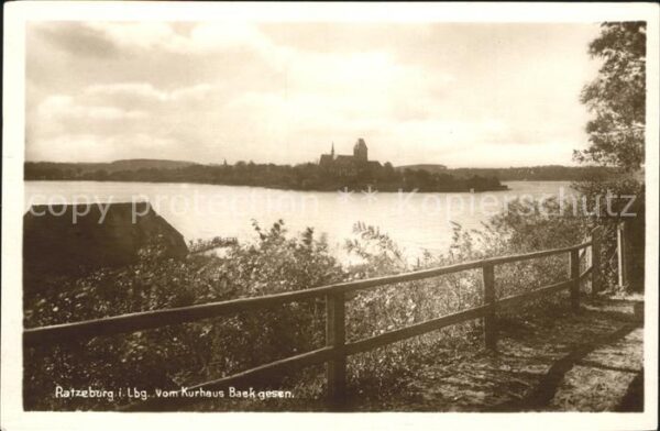 Ratzeburg vom Kurhaus Baek gesehen Lauenburgische
