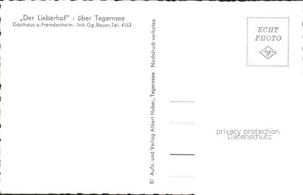 Tegernsee Gasthaus Fremdenheim Der Lieberhof – Bild 2