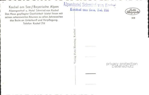 Kochel See Kleine Halle Alpengasthof Hotel Schmied – Bild 2